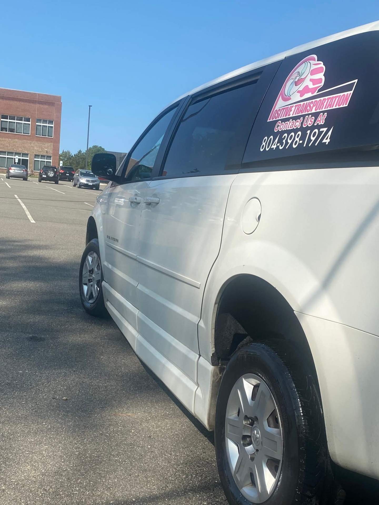 Positive Transportation branded accessible van